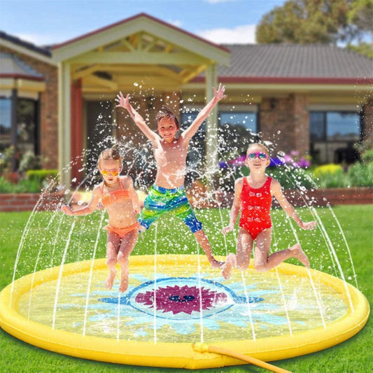 Shark spray pad $44.29 Dana Fashion Color: Yellow Size: 170cm Baby & Mother Material: PVC Function: water spray toy Specifications: 170cm Features The product is made of environmentally friendly PVC, foldable, easy to carry and reusable. This product proc