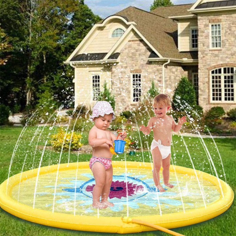 Shark spray pad $44.29 Dana Fashion Color: Yellow Size: 170cm Baby & Mother Material: PVC Function: water spray toy Specifications: 170cm Features The product is made of environmentally friendly PVC, foldable, easy to carry and reusable. This product proc