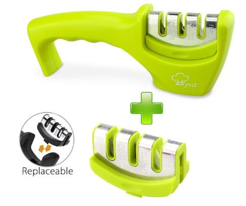 Sharpening Kitchen Tool Diamond Tungsten Steel Sharpening Stone $30.93 Dana Fashion Color: Green Set Dana's Kitchen Overview: 1. Demolition design, dirt has nowhere to hide The disassembly design of the sharpener is easy to clean, delicate and does not hi