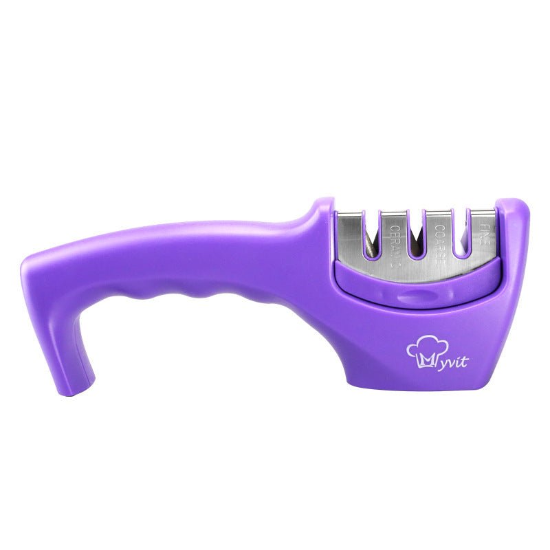Sharpening Kitchen Tool Diamond Tungsten Steel Sharpening Stone $19.14 Dana Fashion Color: Purple 1 Dana's Kitchen Overview: 1. Demolition design, dirt has nowhere to hide The disassembly design of the sharpener is easy to clean, delicate and does not hid