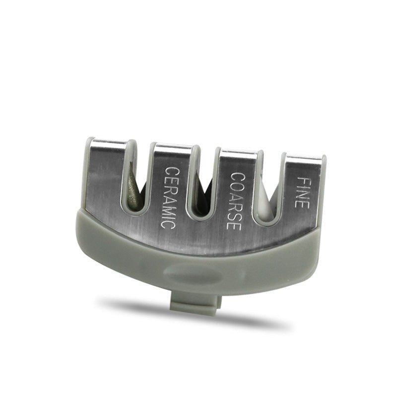 Sharpening Kitchen Tool Diamond Tungsten Steel Sharpening Stone $15.55 Dana Fashion Color: Grey Dana's Kitchen Overview: 1. Demolition design, dirt has nowhere to hide The disassembly design of the sharpener is easy to clean, delicate and does not hide di