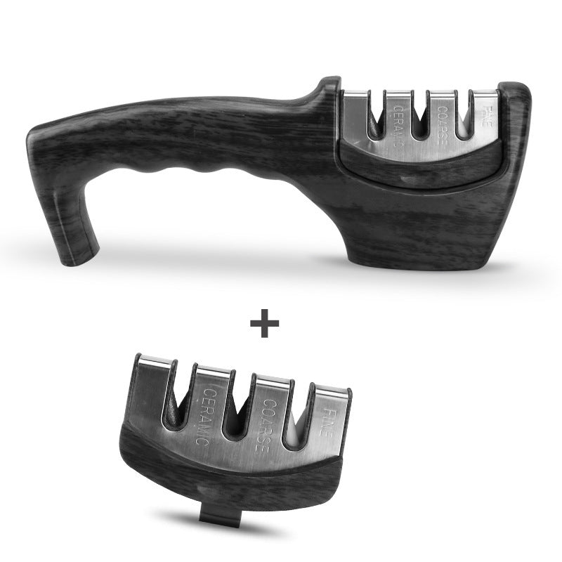 Sharpening Kitchen Tool Diamond Tungsten Steel Sharpening Stone $26.35 Dana Fashion Color: Charcoal black set Dana's Kitchen Overview: 1. Demolition design, dirt has nowhere to hide The disassembly design of the sharpener is easy to clean, delicate and do