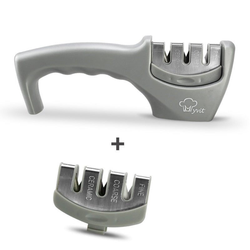 Sharpening Kitchen Tool Diamond Tungsten Steel Sharpening Stone $30.44 Dana Fashion Color: Grey set Dana's Kitchen Overview: 1. Demolition design, dirt has nowhere to hide The disassembly design of the sharpener is easy to clean, delicate and does not hid