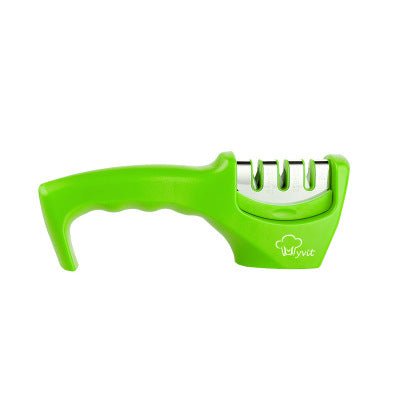 Sharpening Kitchen Tool Diamond Tungsten Steel Sharpening Stone $19.81 Dana Fashion Color: Green Dana's Kitchen Overview: 1. Demolition design, dirt has nowhere to hide The disassembly design of the sharpener is easy to clean, delicate and does not hide d