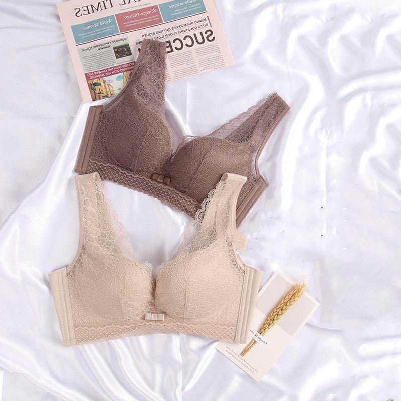 Shea Cotton Second-generation Small-breasted Underwear Women $45.50 Dana Fashion Color: Black Size: 32to 70AB through cup Women's clothing Product information: Fabric name: Lace Function: shaping, gathering, no trace, breathable, lifting, body shaping, se