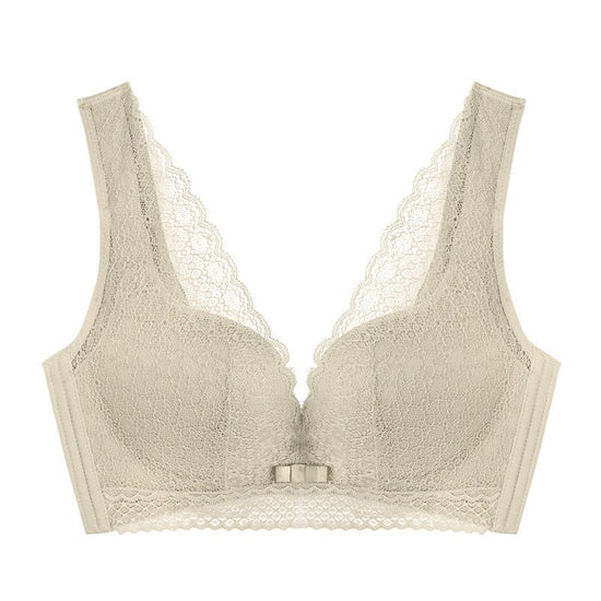 Shea Cotton Second-generation Small-breasted Underwear Women $45.50 Dana Fashion Color: Color Size: 32to 70AB through cup Women's clothing Product information: Fabric name: Lace Function: shaping, gathering, no trace, breathable, lifting, body shaping, se