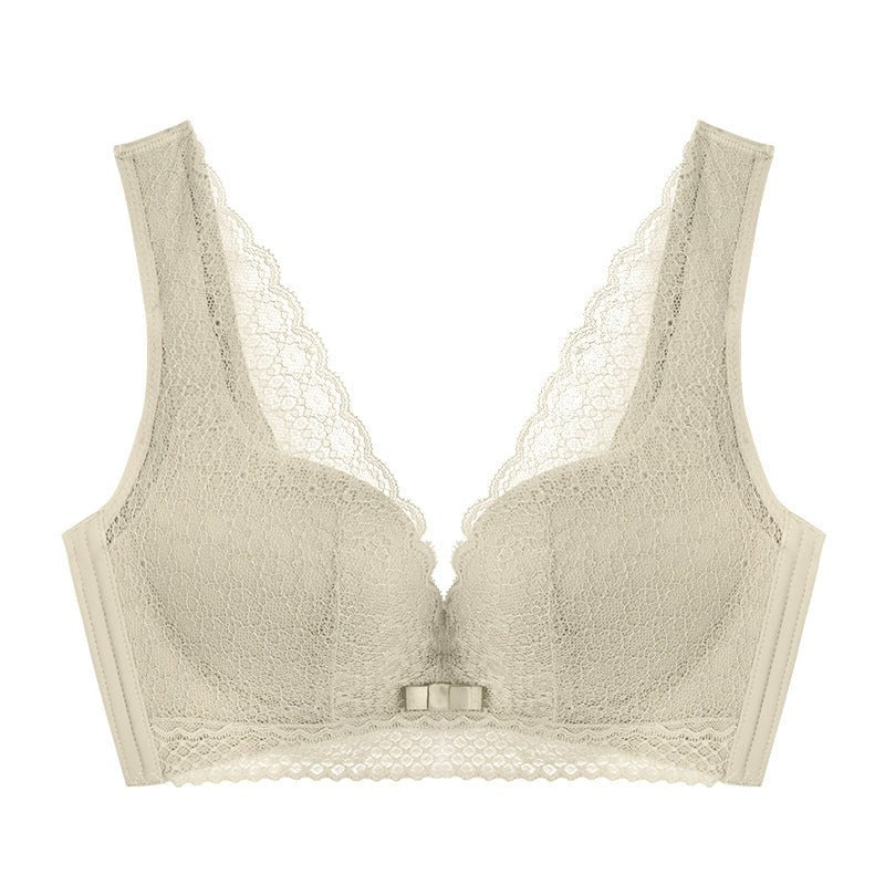 Shea Cotton Second-generation Small-breasted Underwear Women $45.50 Dana Fashion Color: Color Size: 32to 70AB through cup Women's clothing Product information: Fabric name: Lace Function: shaping, gathering, no trace, breathable, lifting, body shaping, se