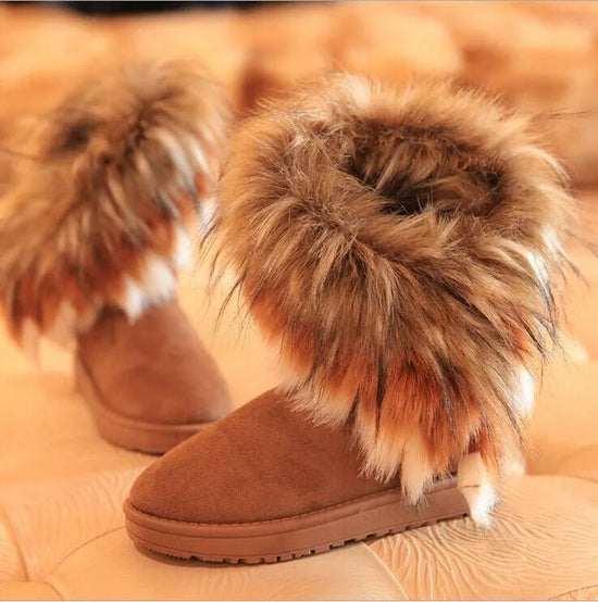 Shoes for Women Fur Boots Winter Warm Ankle Boots for Women Snow Shoes Round $21.99 Dana Fashion Color: G Shoe Size: 41 Boot Type: Snow Boots Shaft Material: PU Outsole Material: RUBBER Upper Material: Faux Suede Season: Winter Insole Material: wool Heel