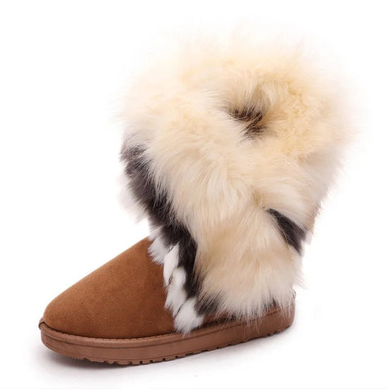 Shoes for Women Fur Boots Winter Warm Ankle Boots for Women Snow Shoes Round $21.99 Dana Fashion Color: G Shoe Size: 41 Boot Type: Snow Boots Shaft Material: PU Outsole Material: RUBBER Upper Material: Faux Suede Season: Winter Insole Material: wool Heel