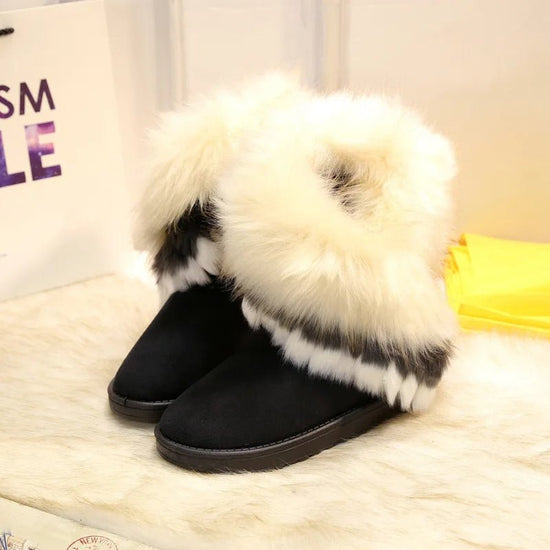 Shoes for Women Fur Boots Winter Warm Ankle Boots for Women Snow Shoes Round $21.99 Dana Fashion Color: G Shoe Size: 41 Boot Type: Snow Boots Shaft Material: PU Outsole Material: RUBBER Upper Material: Faux Suede Season: Winter Insole Material: wool Heel