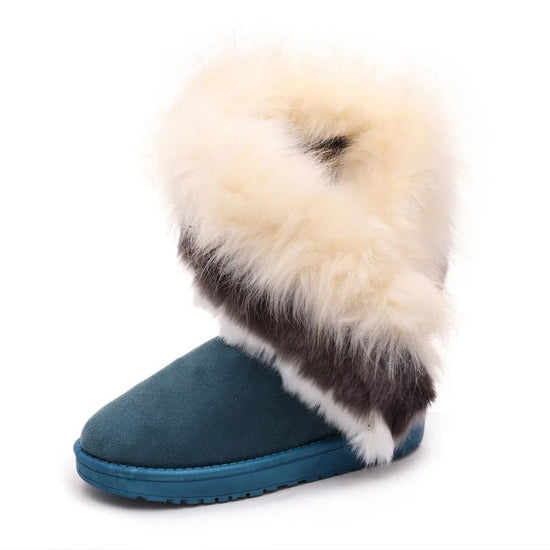 Shoes for Women Fur Boots Winter Warm Ankle Boots for Women Snow Shoes Round $21.99 Dana Fashion Color: F Shoe Size: 40 Boot Type: Snow Boots Shaft Material: PU Outsole Material: RUBBER Upper Material: Faux Suede Season: Winter Insole Material: wool Heel
