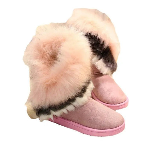 Shoes for Women Fur Boots Winter Warm Ankle Boots for Women Snow Shoes Round $21.99 Dana Fashion Color: G Shoe Size: 41 Boot Type: Snow Boots Shaft Material: PU Outsole Material: RUBBER Upper Material: Faux Suede Season: Winter Insole Material: wool Heel