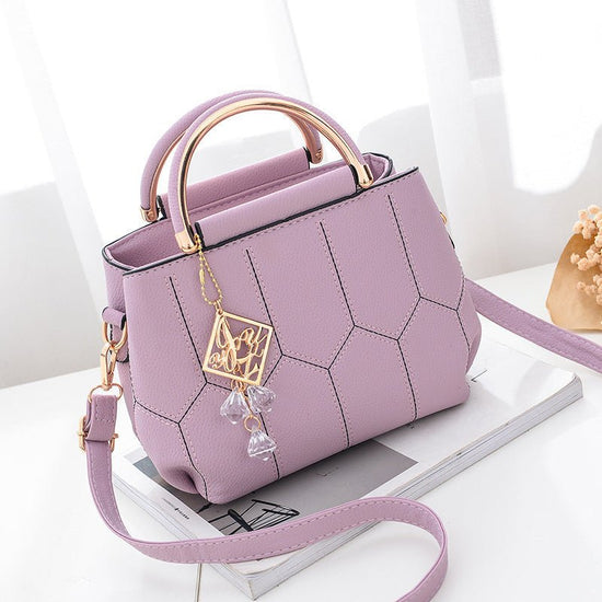 SHoulder Bag BagS For WoMen HandBag FaSHion CroSSBody Mini $49.50 Dana Fashion Color: Purple Women's Bags Overview： Handle with comfortable leather, compact line, suitable width, soft and comfortable, very comfortable to carry. The front of the bag is dec