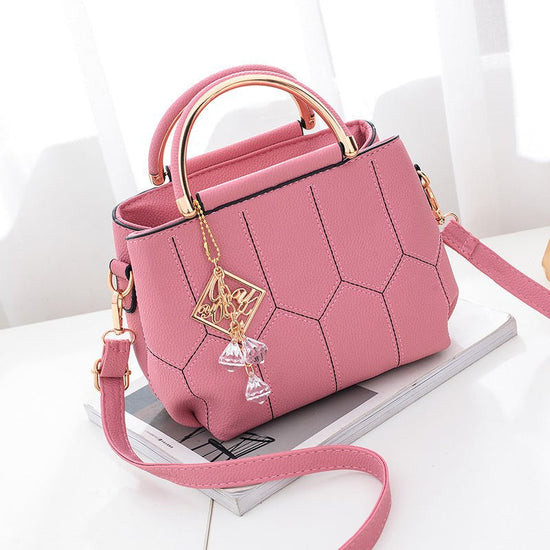 SHoulder Bag BagS For WoMen HandBag FaSHion CroSSBody Mini $49.50 Dana Fashion Color: Pink Women's Bags Overview： Handle with comfortable leather, compact line, suitable width, soft and comfortable, very comfortable to carry. The front of the bag is decor