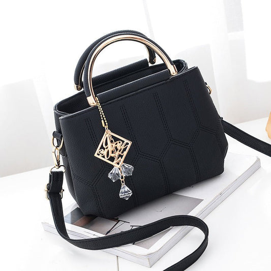 SHoulder Bag BagS For WoMen HandBag FaSHion CroSSBody Mini $49.50 Dana Fashion Color: Black Women's Bags Overview： Handle with comfortable leather, compact line, suitable width, soft and comfortable, very comfortable to carry. The front of the bag is deco
