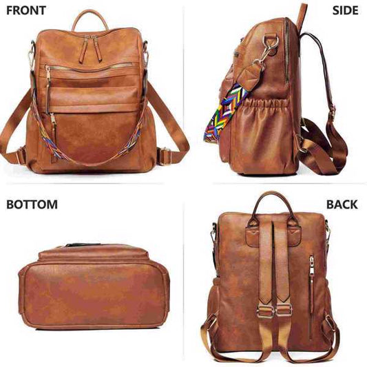 Shoulder Bag For Women, Fashionable PU Leather $85.00 Dana Fashion Color: Brown Women's Bags This stylish backpack purse for women is the perfect fusion of handbag and backpack. Our waterproof purpose synthetic leather shoulder bag has a stylish design an