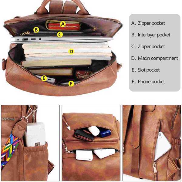 Shoulder Bag For Women, Fashionable PU Leather $85.00 Dana Fashion Color: Brown Women's Bags This stylish backpack purse for women is the perfect fusion of handbag and backpack. Our waterproof purpose synthetic leather shoulder bag has a stylish design an