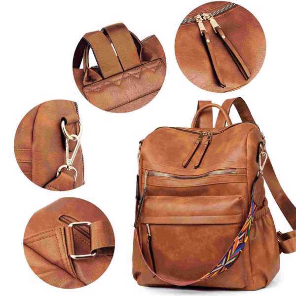 Shoulder Bag For Women, Fashionable PU Leather $85.00 Dana Fashion Color: Brown Women's Bags This stylish backpack purse for women is the perfect fusion of handbag and backpack. Our waterproof purpose synthetic leather shoulder bag has a stylish design an