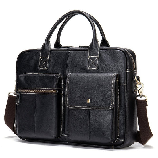 Shoulder Bag Men Handbags Totes For Laptop $120.00 Dana Fashion Color: Black Women's Bags Product information: Material: Leather Cortex features: first layer cowhide Bag shape: horizontal square type Bag size: large Opening method: zipper Strap root numbe