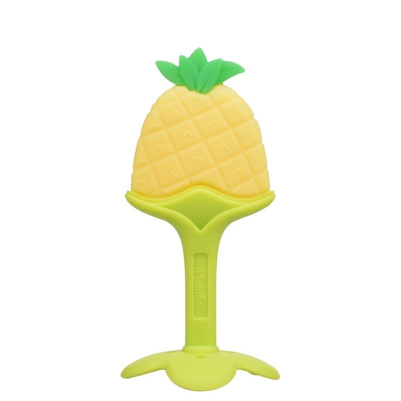 Silicon Bebe Banana Teether Toy $8.76 Dana Fashion quantity: Pineapple Toys & Hobbies Overview: Soft and safe, relieve teething discomfort Particularly integrated into the banana shape design, clean the baby's mouth, massage the gums, exercise grip, sooth