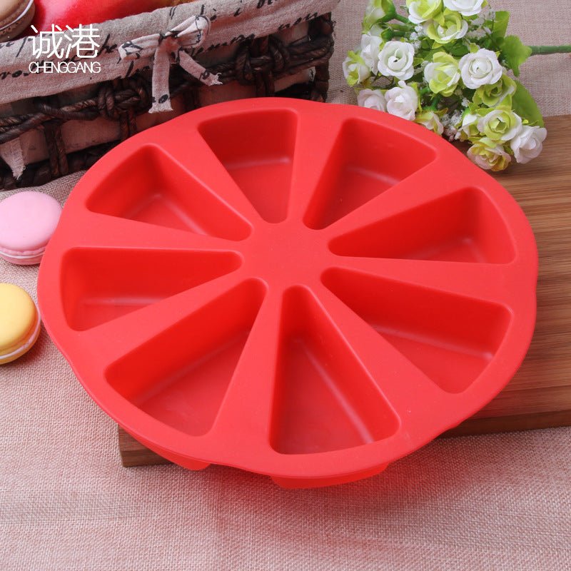 Silicone cake mold $15.00 Dana Fashion Color: Red Dana's Kitchen Product details 1.Material: Silicone 2.Size:7 * 4.5cm 4.Tempeture: -30 - +200 Degrees Celsius 5.Long-lasting durability,Easy to use and clean for decorating sweety cooking 6.Packaging: Packe