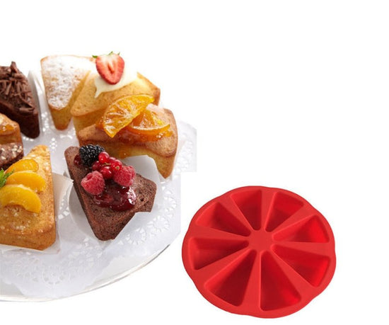 Silicone cake mold $15.00 Dana Fashion Color: Green Dana's Kitchen Product details 1.Material: Silicone 2.Size:7 * 4.5cm 4.Tempeture: -30 - +200 Degrees Celsius 5.Long-lasting durability,Easy to use and clean for decorating sweety cooking 6.Packaging: Pac