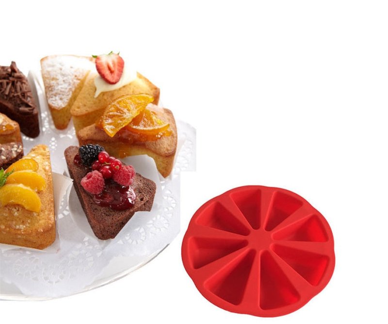 Silicone cake mold $15.00 Dana Fashion Color: Green Dana's Kitchen Product details 1.Material: Silicone 2.Size:7 * 4.5cm 4.Tempeture: -30 - +200 Degrees Celsius 5.Long-lasting durability,Easy to use and clean for decorating sweety cooking 6.Packaging: Pac