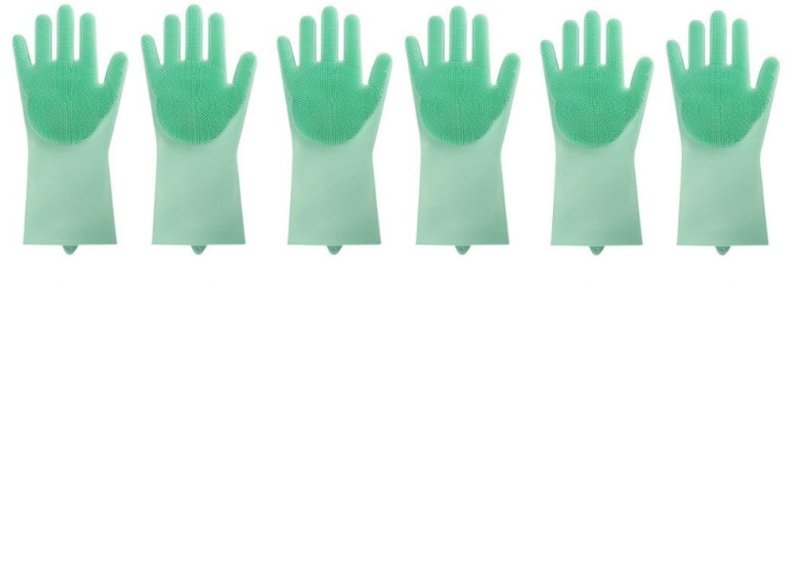Silicone Heat-resistant Cleaning Brush Scrubbing Gloves $36.24 Dana Fashion Color: Green 3 pcs Dana's Kitchen Overview : 1. Non-slip , anti-scalding , heat-insulating , wear-resistant , environmentally friendly, non-stick oil , easy to clean 2. Combined d