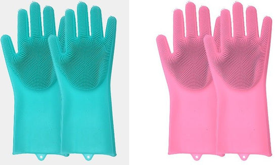 Silicone Heat-resistant Cleaning Brush Scrubbing Gloves $23.11 Dana Fashion Color: Blue1 Dana's Kitchen Overview : 1. Non-slip , anti-scalding , heat-insulating , wear-resistant , environmentally friendly, non-stick oil , easy to clean 2. Combined design