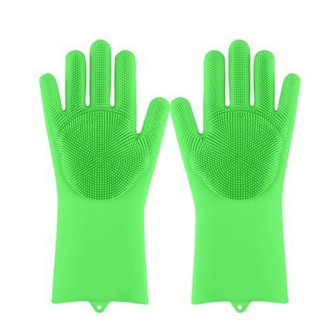 Silicone Heat-resistant Cleaning Brush Scrubbing Gloves $24.15 Dana Fashion Color: Green2 Dana's Kitchen Overview : 1. Non-slip , anti-scalding , heat-insulating , wear-resistant , environmentally friendly, non-stick oil , easy to clean 2. Combined design