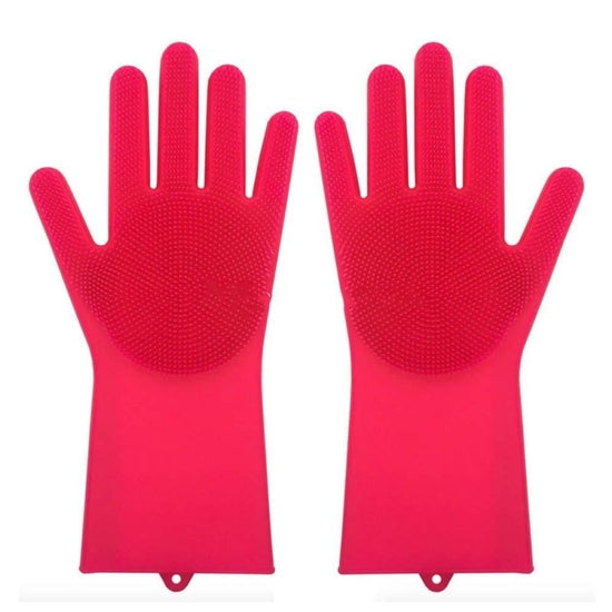 Silicone Heat-resistant Cleaning Brush Scrubbing Gloves $52.99 Dana Fashion Color: Red Dana's Kitchen Overview : 1. Non-slip , anti-scalding , heat-insulating , wear-resistant , environmentally friendly, non-stick oil , easy to clean 2. Combined design of