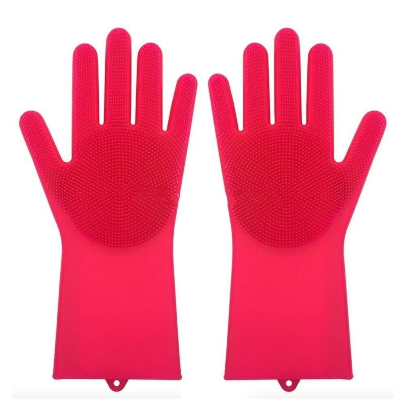 Silicone Heat-resistant Cleaning Brush Scrubbing Gloves $52.99 Dana Fashion Color: Red Dana's Kitchen Overview : 1. Non-slip , anti-scalding , heat-insulating , wear-resistant , environmentally friendly, non-stick oil , easy to clean 2. Combined design of