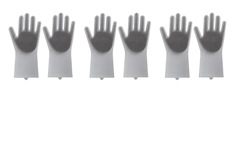 Silicone Heat-resistant Cleaning Brush Scrubbing Gloves $35.07 Dana Fashion Color: Gray 3pcs Dana's Kitchen Overview : 1. Non-slip , anti-scalding , heat-insulating , wear-resistant , environmentally friendly, non-stick oil , easy to clean 2. Combined des