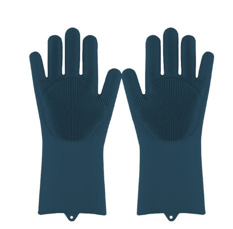 Silicone Heat-resistant Cleaning Brush Scrubbing Gloves $24.15 Dana Fashion Color: Deep blue Dana's Kitchen Overview : 1. Non-slip , anti-scalding , heat-insulating , wear-resistant , environmentally friendly, non-stick oil , easy to clean 2. Combined des