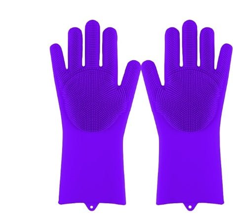 Silicone Heat-resistant Cleaning Brush Scrubbing Gloves $24.15 Dana Fashion Color: Deep purple Dana's Kitchen Overview : 1. Non-slip , anti-scalding , heat-insulating , wear-resistant , environmentally friendly, non-stick oil , easy to clean 2. Combined d