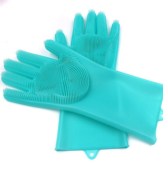 Silicone Heat-resistant Cleaning Brush Scrubbing Gloves $23.11 Dana Fashion Color: Blue1 Dana's Kitchen Overview : 1. Non-slip , anti-scalding , heat-insulating , wear-resistant , environmentally friendly, non-stick oil , easy to clean 2. Combined design