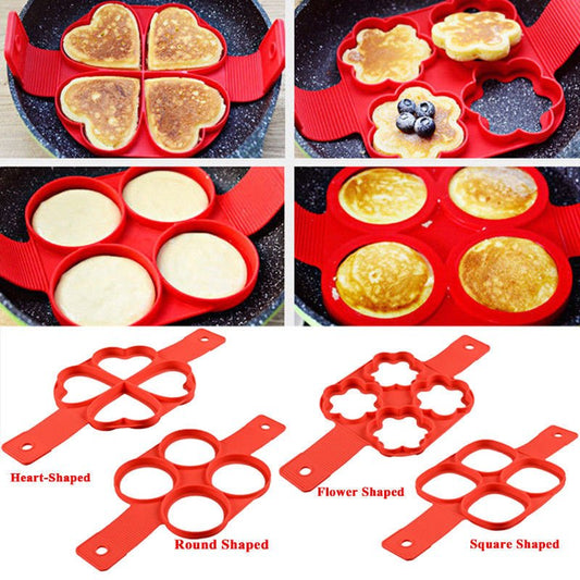 Silicone Non Stick Fantastic Egg Pancake Maker Ring Kitchen Baking Omelet Molds Flip Cooker Egg Ring Mold $18.50 Dana Fashion style: 1 Dana's Kitchen Overview ： 1. Easily prepare perfect pancakes with the Fantastic Nonstick Pancake Ring 2. Best results wh