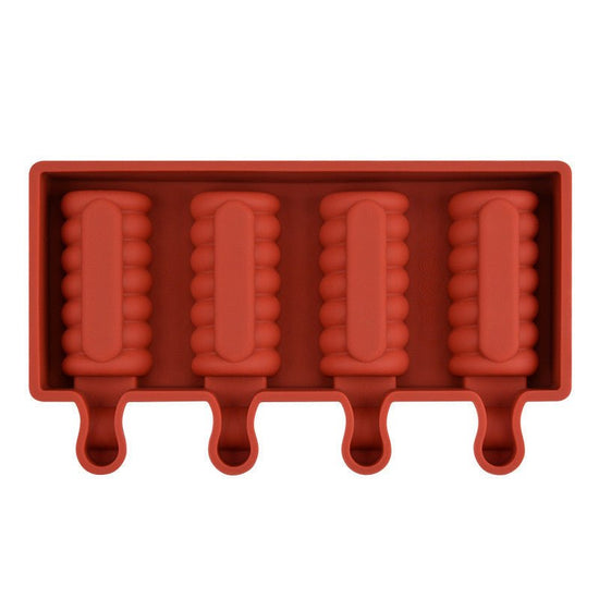 Silicone popsicle ice cream ice cream mold $14.50 Dana Fashion format: Red Dana's Kitchen NaFeatures: Made of silicone, very soft. Odorless, non-toxic. Easy to dig. Easy to clean. Not easy to warp. Has a long service life. Safe for ovens, microwaves, dish