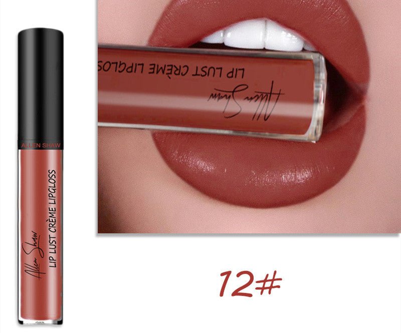 Silky Cream Texture Lip Gloss Aliexpress Shopee Cross-Border Exclusive Lip Glaze Lip Gloss Lipstick $14.00 Dana Fashion Color: 12 color makeup Product information: Whether to import: No Special purpose cosmetics: No Shelf life: three years Ingredients: mi