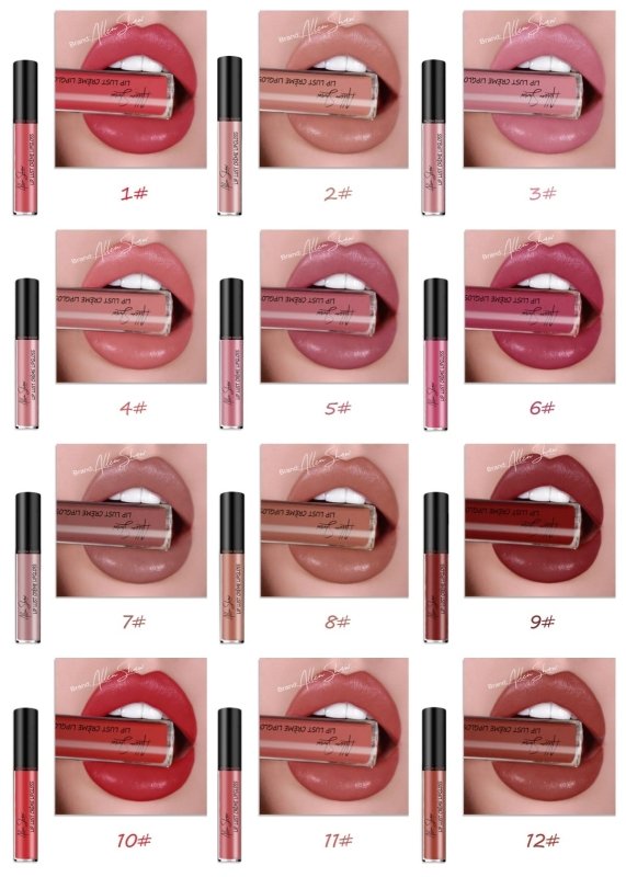 Silky Cream Texture Lip Gloss Aliexpress Shopee Cross-Border Exclusive Lip Glaze Lip Gloss Lipstick $14.00 Dana Fashion Color: 12piece set makeup Product information: Whether to import: No Special purpose cosmetics: No Shelf life: three years Ingredients: