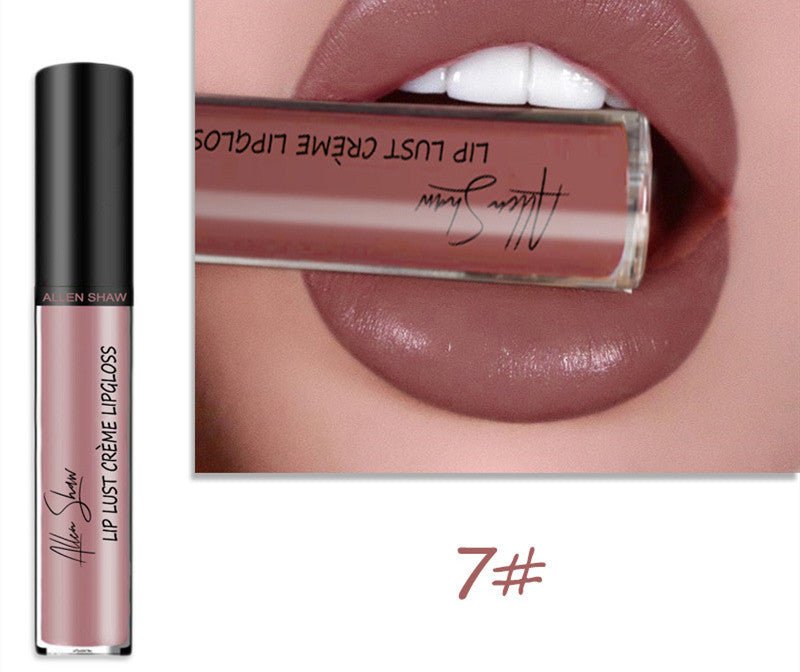 Silky Cream Texture Lip Gloss Aliexpress Shopee Cross-Border Exclusive Lip Glaze Lip Gloss Lipstick $14.00 Dana Fashion Color: 7 color makeup Product information: Whether to import: No Special purpose cosmetics: No Shelf life: three years Ingredients: min