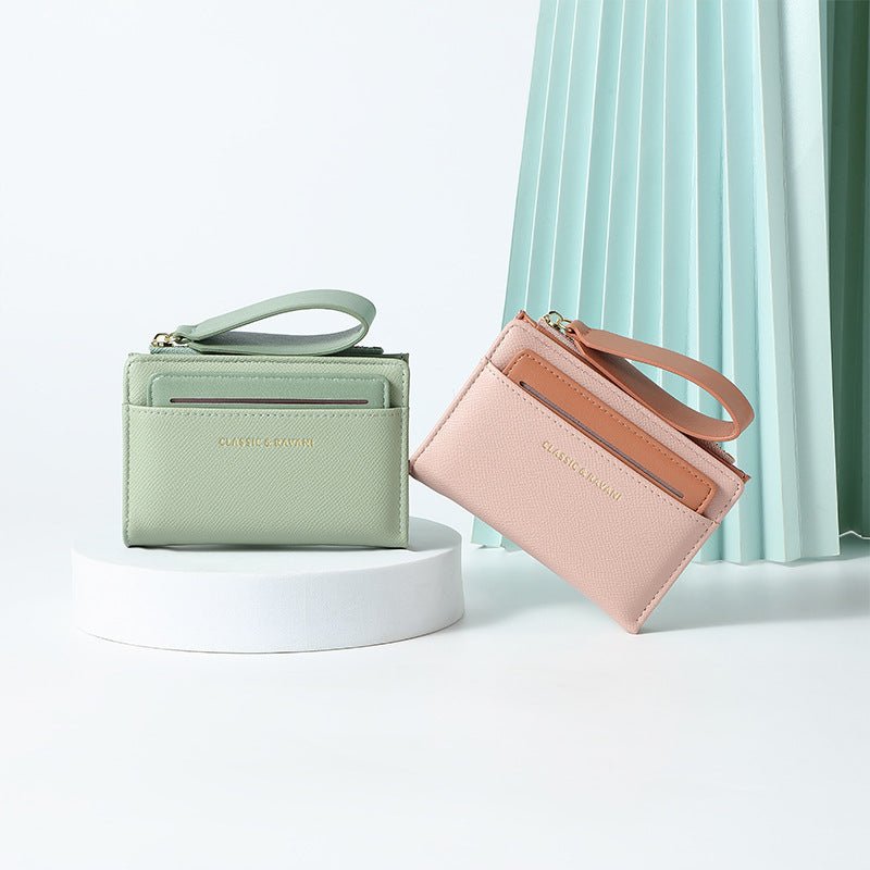 Simple Elegant Solid Color Wallet For Women $25.74 Dana Fashion Color: Blue Women's Bags Product information: Pattern: solid color Applicable scenario: Daily matching Color: black, green, red, pink, brown, blue Material: pu Style: Urban Simplicity Packing