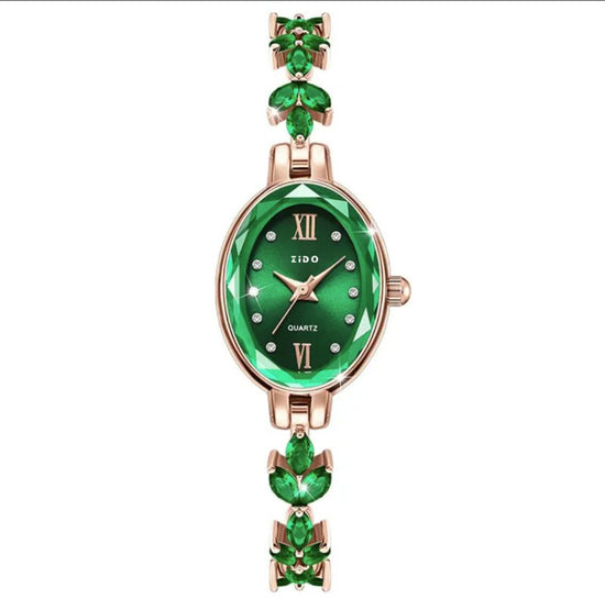 Simple Fashion Sports Waterproof Oval Women's Wrist Watch $28.46 Dana Fashion Color: 1408 Green size: Gift Box Women's Accessories Product information: Color: 1408 red, 1408 White, 1408 purple, 1408 Green Thickness: 8mm Size: no gift box, gift box Applica