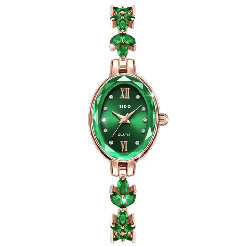 Simple Fashion Sports Waterproof Oval Women's Wrist Watch $28.46 Dana Fashion Color: 1408 Green size: Gift Box Women's Accessories Product information: Color: 1408 red, 1408 White, 1408 purple, 1408 Green Thickness: 8mm Size: no gift box, gift box Applica