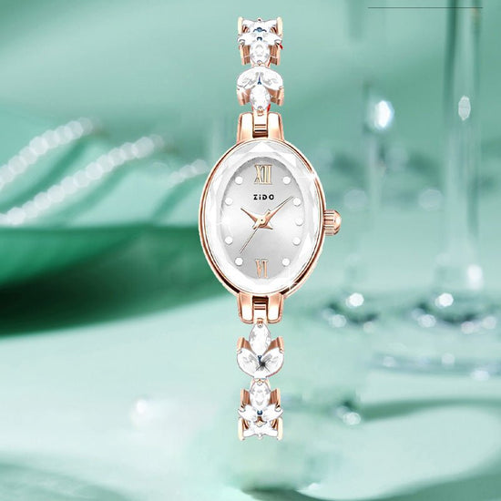 Simple Fashion Sports Waterproof Oval Women's Wrist Watch $28.46 Dana Fashion Color: 1408 Green size: Gift Box Women's Accessories Product information: Color: 1408 red, 1408 White, 1408 purple, 1408 Green Thickness: 8mm Size: no gift box, gift box Applica
