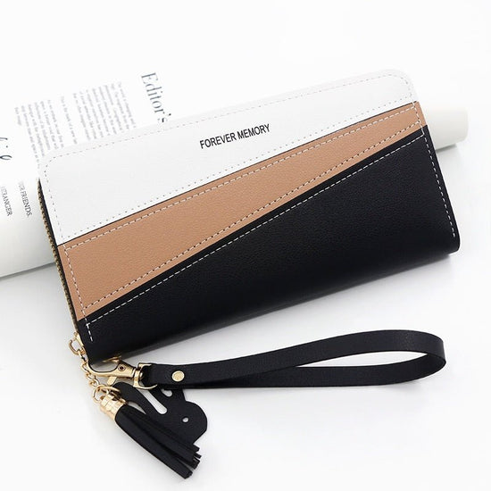 Simple Long Color Matching Fashion Coin Purse Card Holder Handbag $14.92 Dana Fashion Color: Black Women's Bags Product information: Lining texture: synthetic leather Color: R8901-11 pink, R8901-11 red, R8901-11 Blue, R8901-11 Black Processing Method: sof