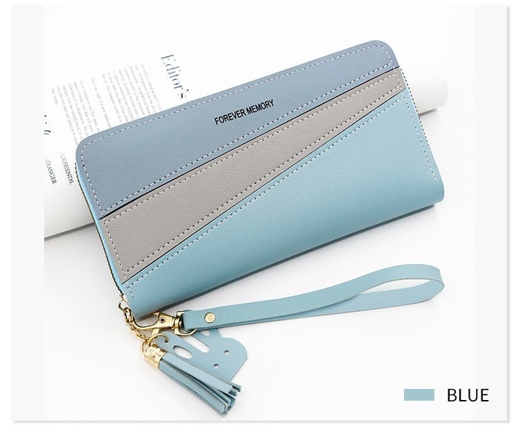 Simple Long Color Matching Fashion Coin Purse Card Holder Handbag $14.92 Dana Fashion Color: Black Women's Bags Product information: Lining texture: synthetic leather Color: R8901-11 pink, R8901-11 red, R8901-11 Blue, R8901-11 Black Processing Method: sof
