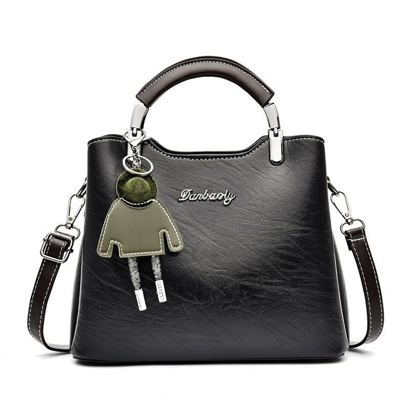 Simple Retro Small Handbag Women $52.73 Dana Fashion Color: Black Women's Bags Product information: Lining texture: polyester cotton Applicable scenario: Daily matching Color: wine red, green, black, light blue, khaki, Brown Outer bag type: slit pocket Ha