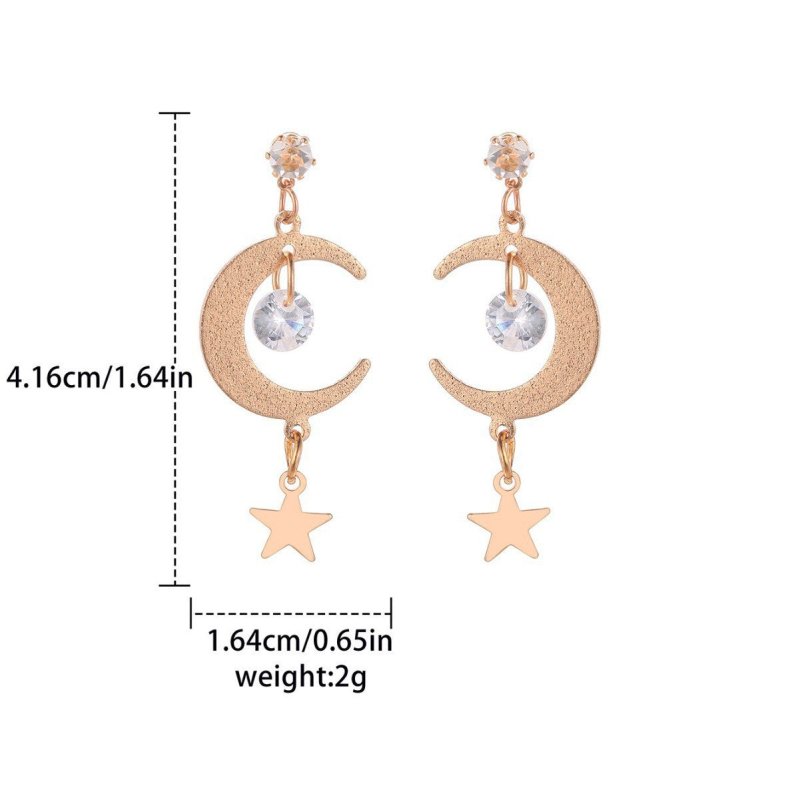 Simple Starry Sky Earrings For Women Long Tassel Earrings $5.90 Dana Fashion Color: Ez430jin Women's Accessories Product information: Process: Electroplating Color: ez430 kg Applicable person: women Material: Alloy Hot elements: Moon, new grid Style: Simp