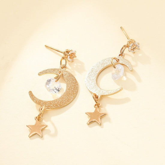 Simple Starry Sky Earrings For Women Long Tassel Earrings $5.90 Dana Fashion Color: Ez430jin Women's Accessories Product information: Process: Electroplating Color: ez430 kg Applicable person: women Material: Alloy Hot elements: Moon, new grid Style: Simp